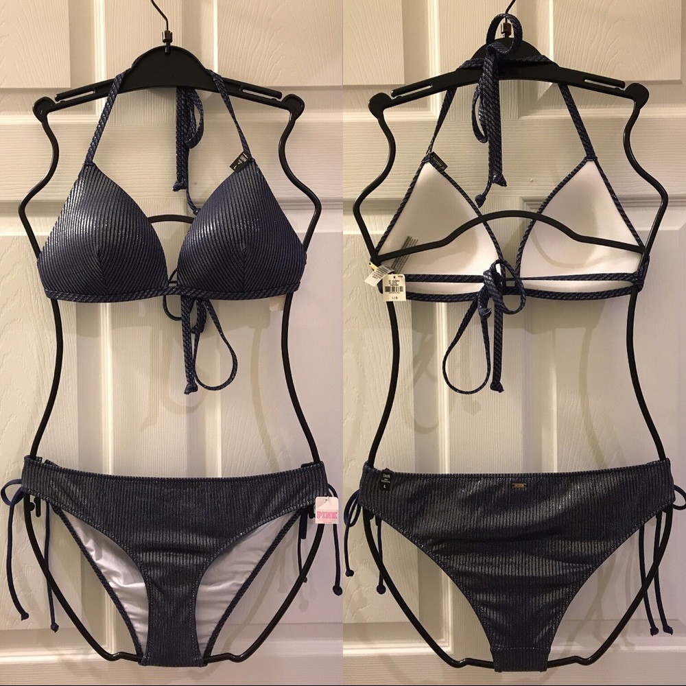2-PC Set 💖Victoria’s Secret PINK Bikini Metallic